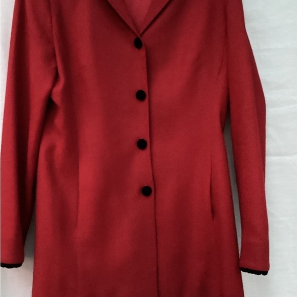 Donna Ricco Red  women’s Coat / Blazer Size 4 - Picture 3 of 12